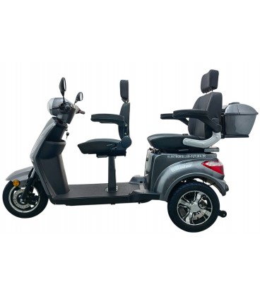 Elektromobil VITA CARE 2000 Li, 25 km/h, light grey, 2 Personen – Bild 6