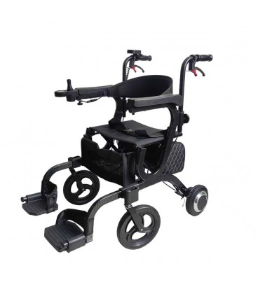 2-in-1 Hybrid E-Rollator & Elektrischer Rollstuhl "Vita Go"